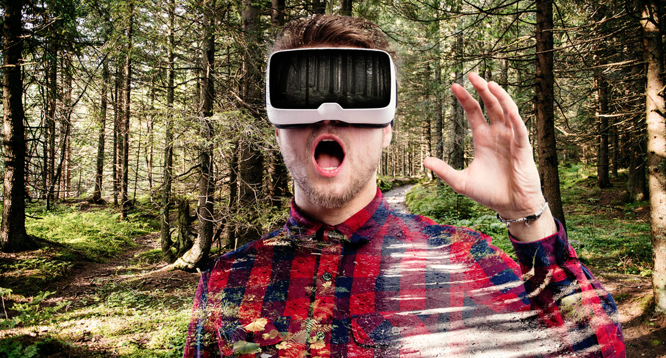 VR格子襯衫男士